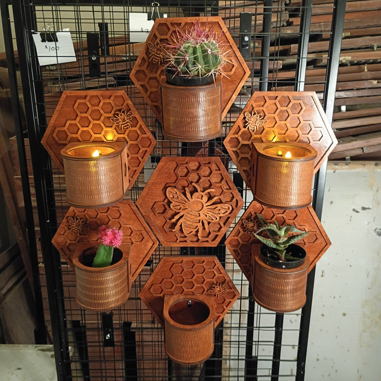 Laser Cut Potted Plant Stands