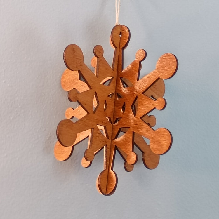 3D Laser-Cut Christmas Ornaments