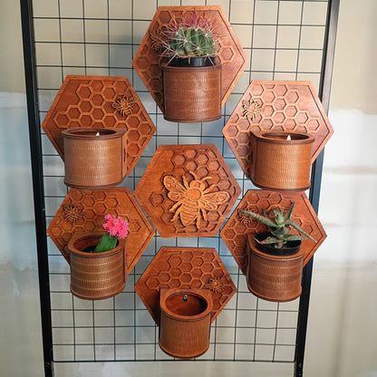 Wooden Modular Plant Display System