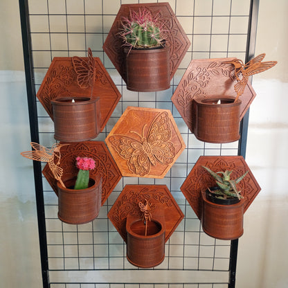 Wooden Modular Plant Display System