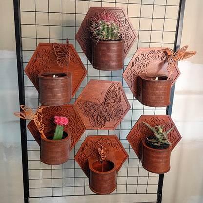 Wooden Modular Plant Display System