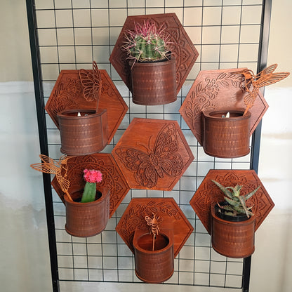 Wooden Modular Plant Display System
