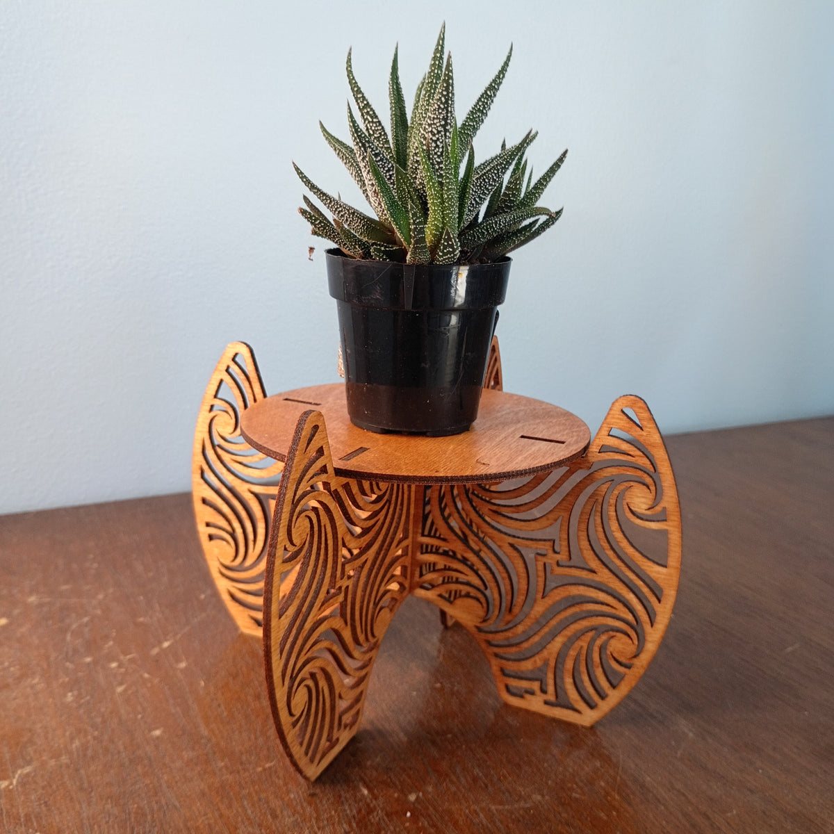 Laser-Cut Freestanding Plant Stands