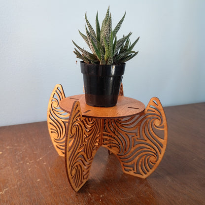 Laser-Cut Freestanding Plant Stands