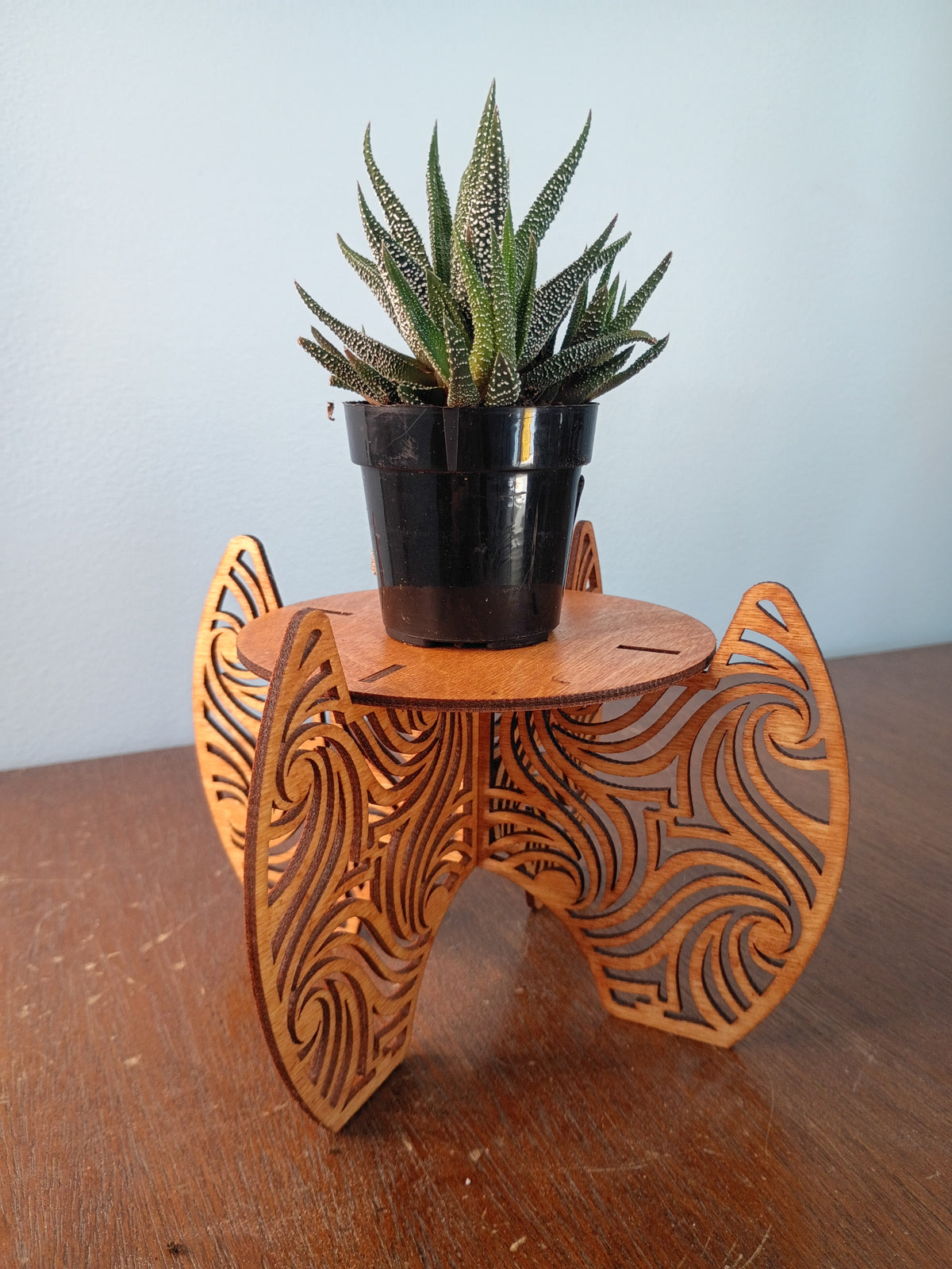 Laser-Cut Freestanding Plant Stands