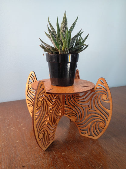 Laser-Cut Freestanding Plant Stands