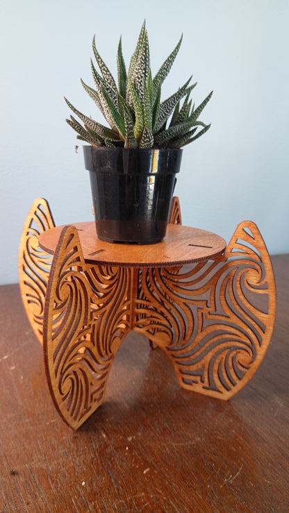 Laser-Cut Freestanding Plant Stands