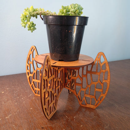Laser-Cut Freestanding Plant Stands