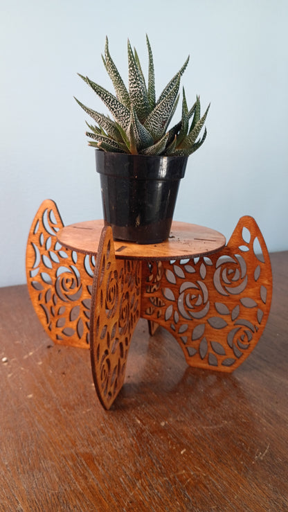 Laser-Cut Freestanding Plant Stands
