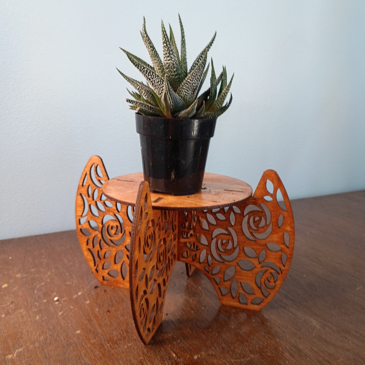 Laser-Cut Freestanding Plant Stands