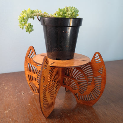 Laser-Cut Freestanding Plant Stands