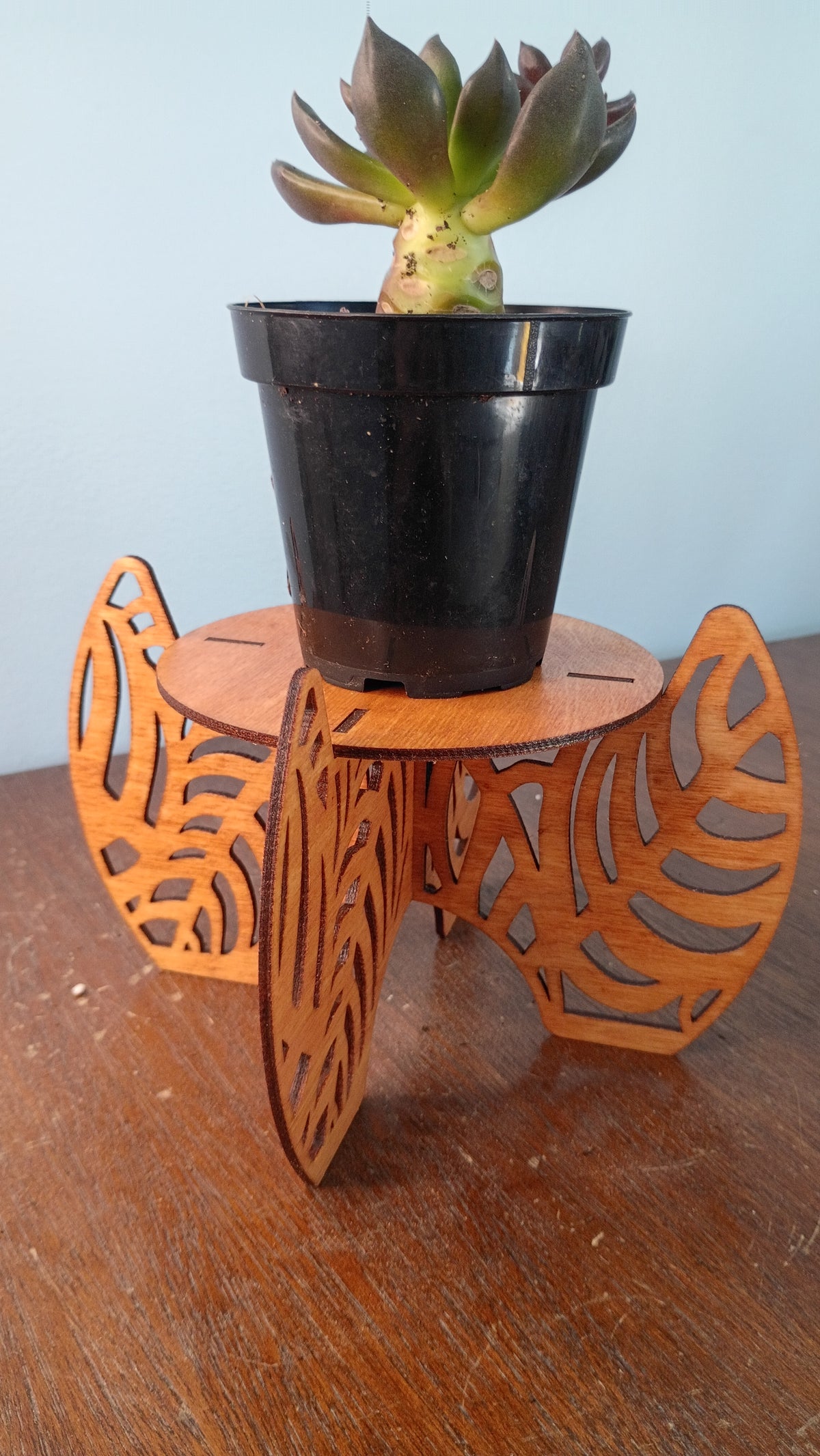 Laser-Cut Freestanding Plant Stands