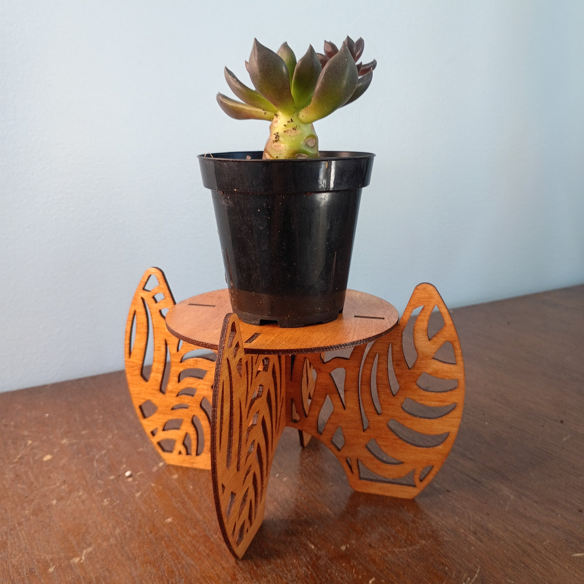 Laser-Cut Freestanding Plant Stands