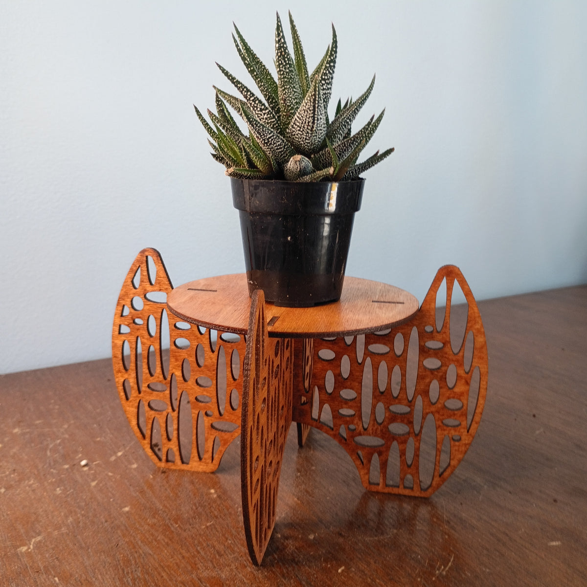 Laser-Cut Freestanding Plant Stands