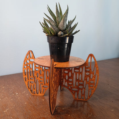 Laser-Cut Freestanding Plant Stands