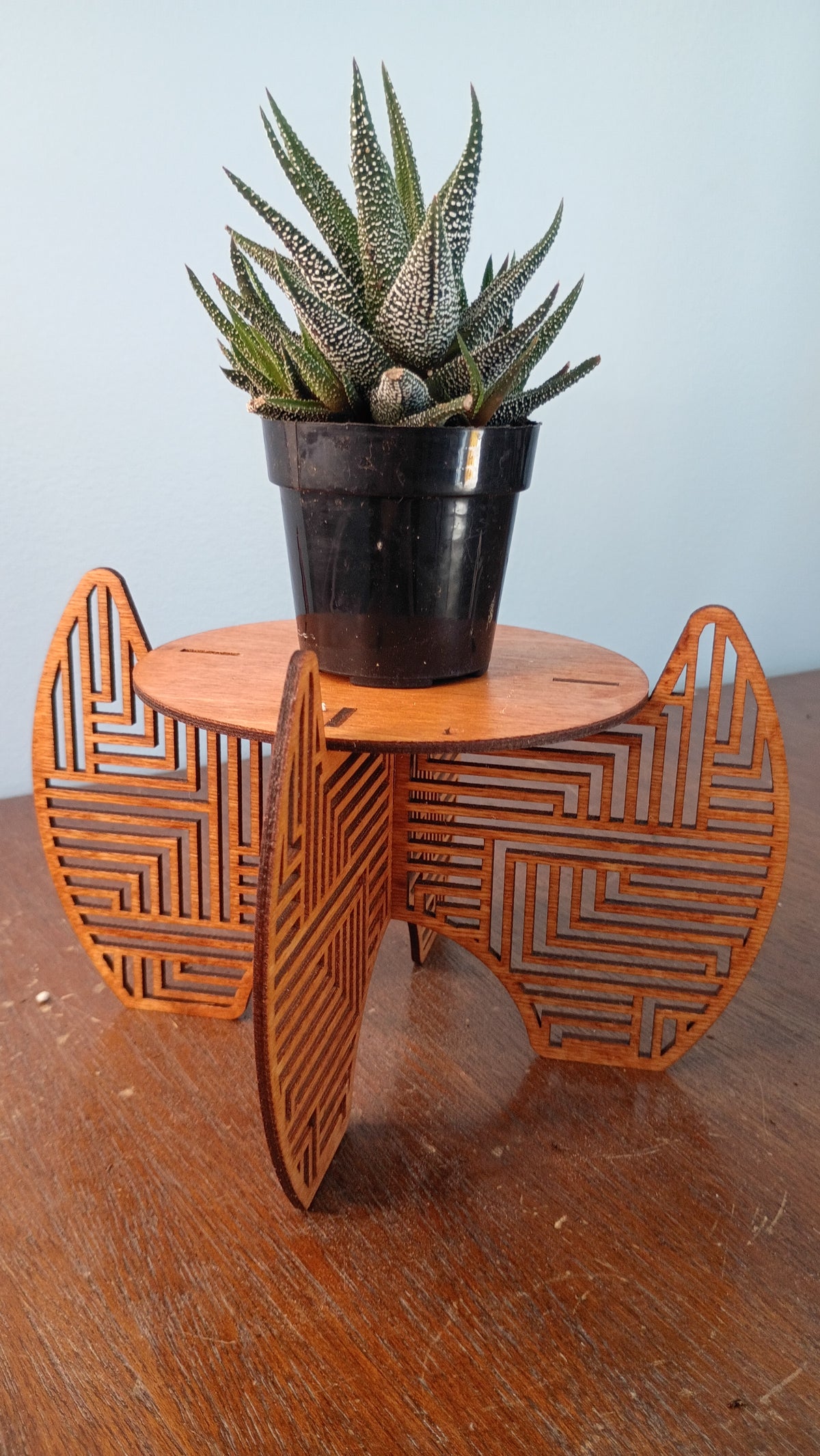 Laser-Cut Freestanding Plant Stands
