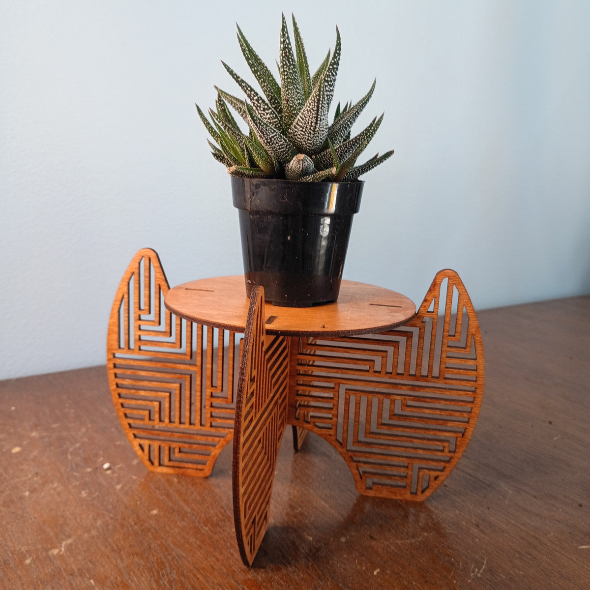 Laser-Cut Freestanding Plant Stands