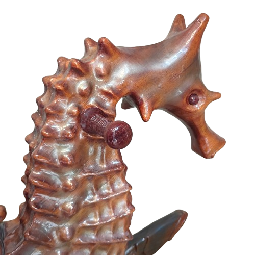 Heirloom quality rocking seahorse - modern take on traditional rocking horse