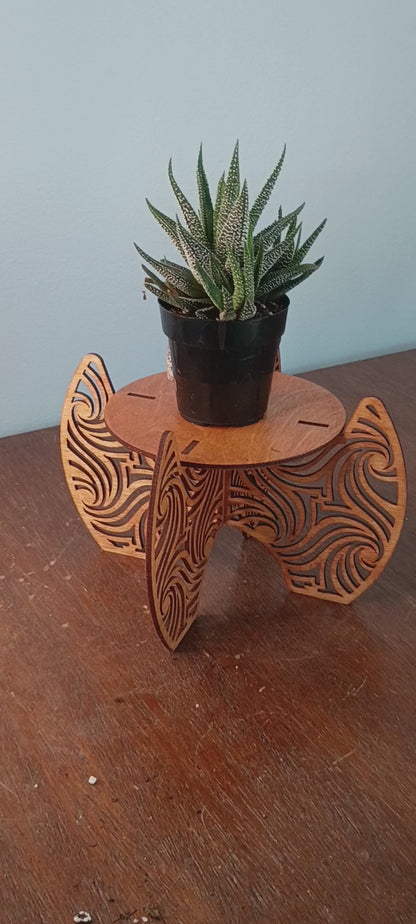 Laser-Cut Freestanding Plant Stands
