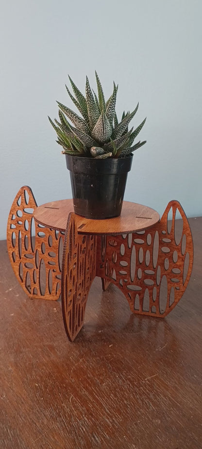 Laser-Cut Freestanding Plant Stands