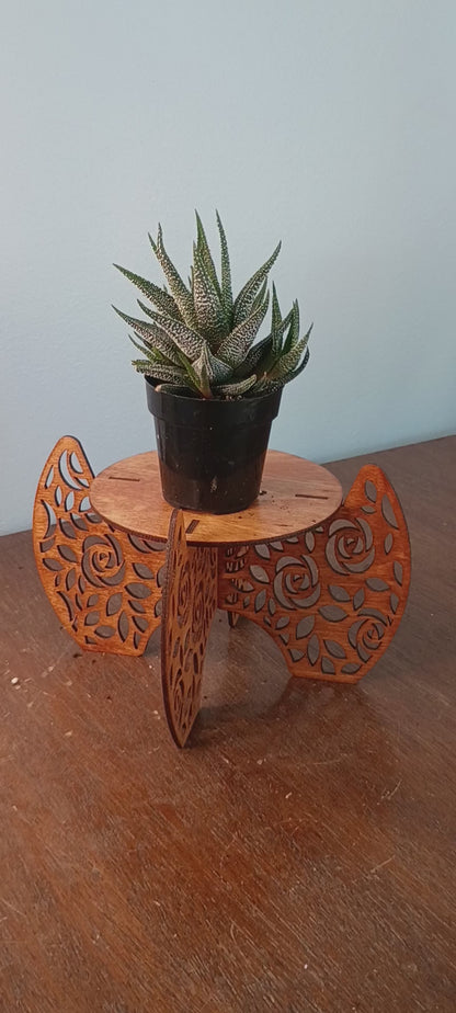 Laser-Cut Freestanding Plant Stands