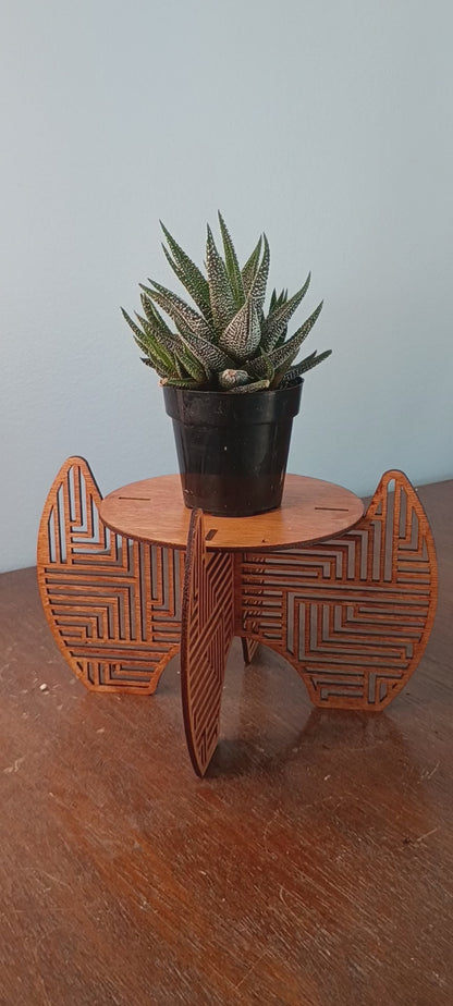 Laser-Cut Freestanding Plant Stands