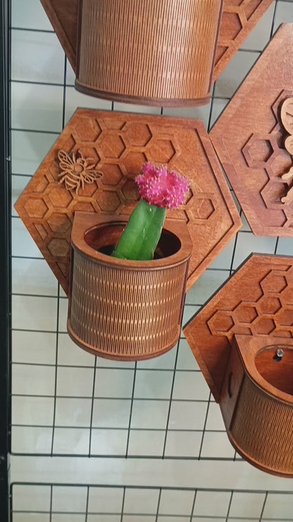 Wooden Modular Plant Display System