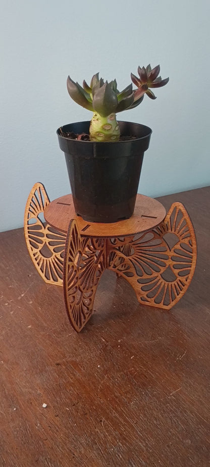 Laser-Cut Freestanding Plant Stands