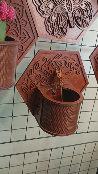 Wooden Modular Plant Display System